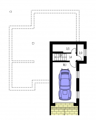 Floor plan of basement - TREND 281